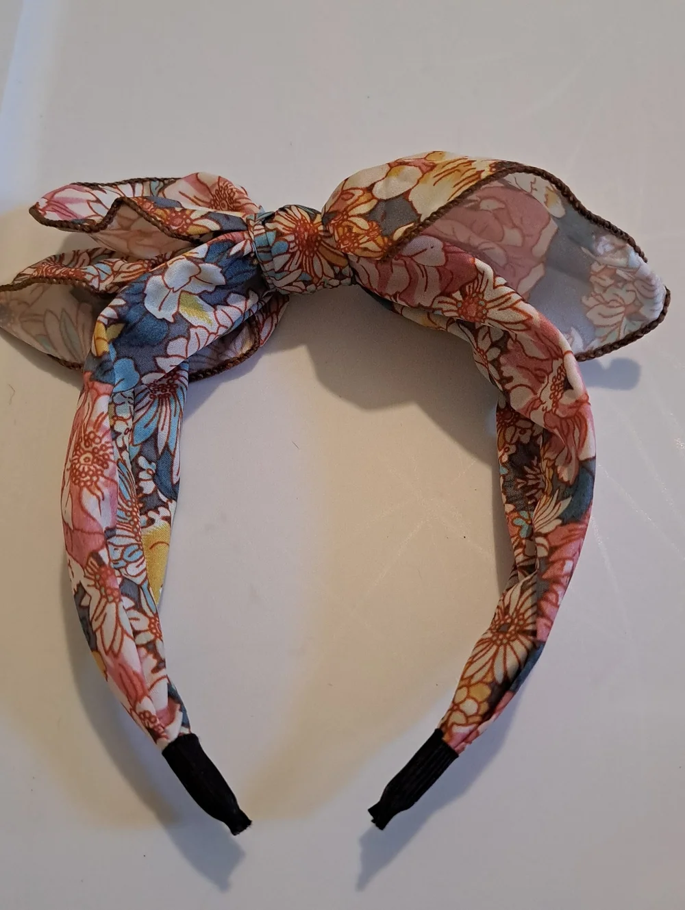 Floral Print Bowknot Headband